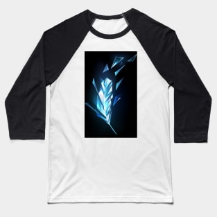 Crystal Ice Feather Baseball T-Shirt